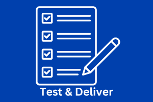 IMAGE: Logo Test Sheet. Text-Test & Deliver