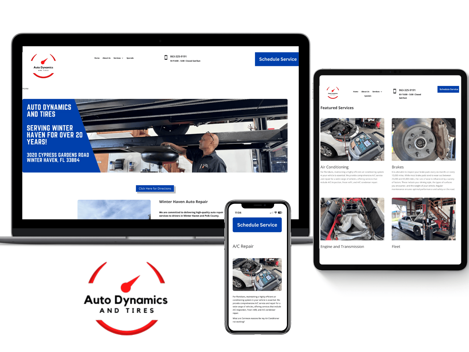 Image: Sample website displaying Desktop, Tablet, and Mobile images