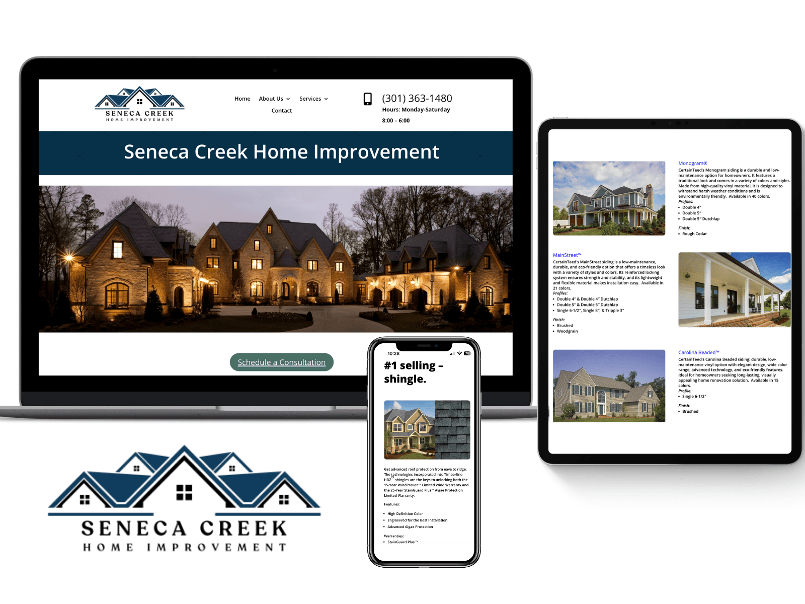 Image: Sample website displaying Desktop, Tablet, and Mobile images
